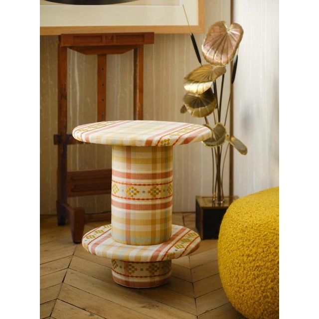 Rosalie 50 Side Table in Wood and Fabric by Popus Editions For Sale - Image 4 of 5