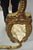 Vintage French Rococo Large Gold Wall Mirror With Bisque Figural Lovers Plaques For Sale - Image 11 of 12