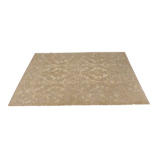 Vintage 8 X 10 Low Pile Oriental Area Rug For Sale