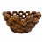 Vintage Texas Hill Country Handmade Pecan Shell Decorative Bowl For Sale