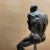 French Mid 20th Century Bronze Figure Seated Studio Sculpture For Sale - Image 11 of 15