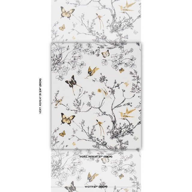 Derived from a hand-printed 1960s wallcovering in our archives, this celebrated pattern features whimsical creatures...