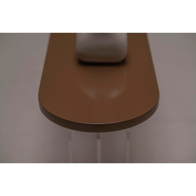 Space Age Lacquered and Acrylic Glass Console Table, 1970s For Sale - Image 17 of 18