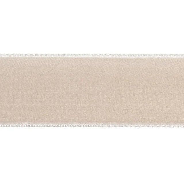Transitional Sample - Schumacher Velvet Tape Wide in Dove For Sale - Image 3 of 3
