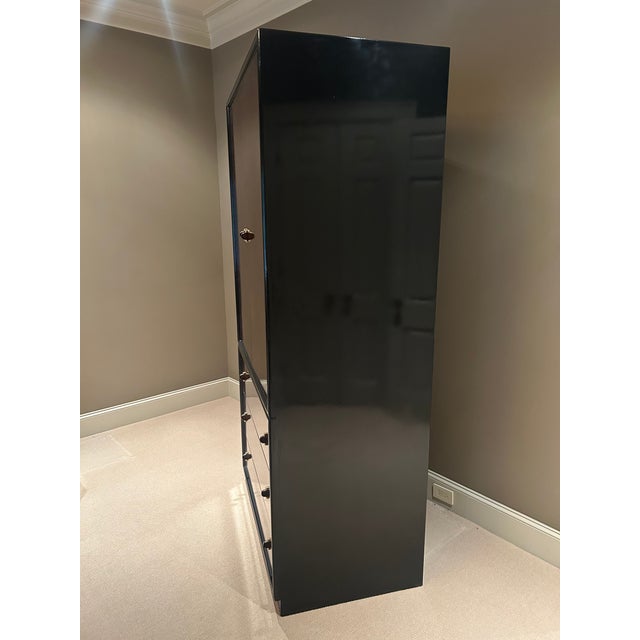 Mid-Century Modern 1980s Henredon Scene Three Armoire (Gentleman's Chest), Attributed For Sale - Image 3 of 9