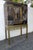 Wood Maitland Smith Hand Painted Chinoiserie Cabinet Cupboard on Brass Stand 5442 For Sale - Image 7 of 18