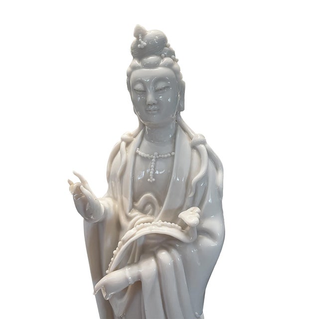 Chinese Blanc De Chine Guanyin For Sale - Image 4 of 6