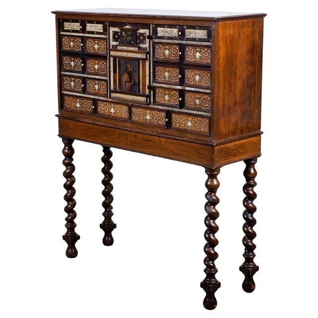 Wood Italian Renaissance Rosewood Desk with Twisted Legs, 17th-18th Century For Sale - Image 7 of 7