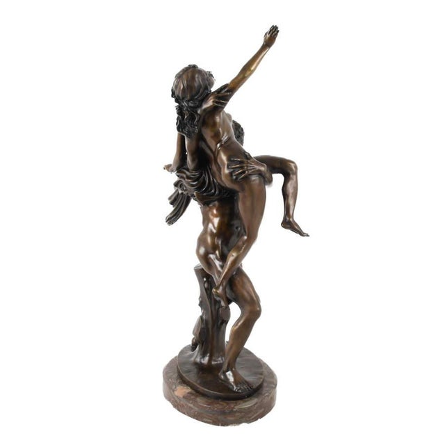 Giambologna Antique Bronze Sculpture After Giambologna – Abduction of the Sabine Women, Classical Figural Group For Sale - Image 4 of 7