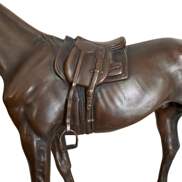 Bronze Thoroughbred Horse Sculpture For Sale - Image 9 of 18