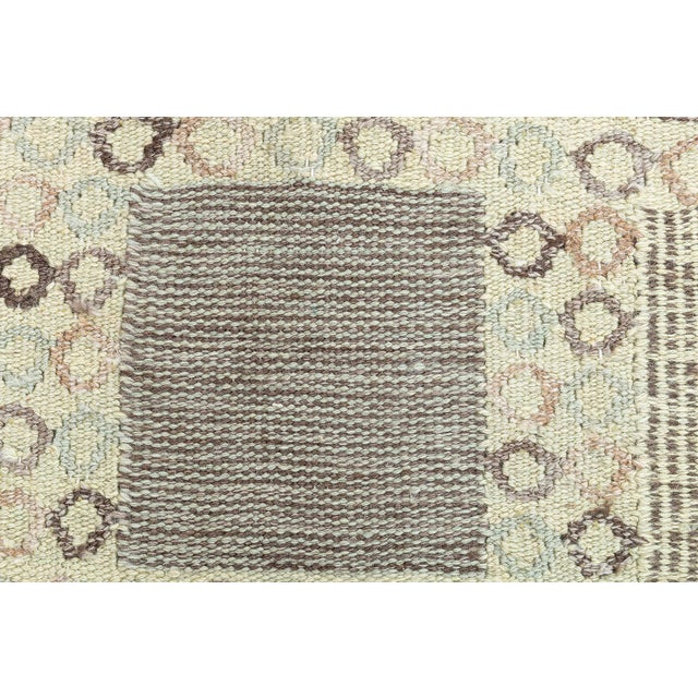 Oversized Swedish Design Flat-Weave Rug in Natural Wool by Doris Leslie Blau Size: 15'6" × 19'8" (472 × 599 cm) This...
