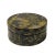 Black Chinese Black Lacquer Golden Graphic Round Display Box For Sale - Image 8 of 8
