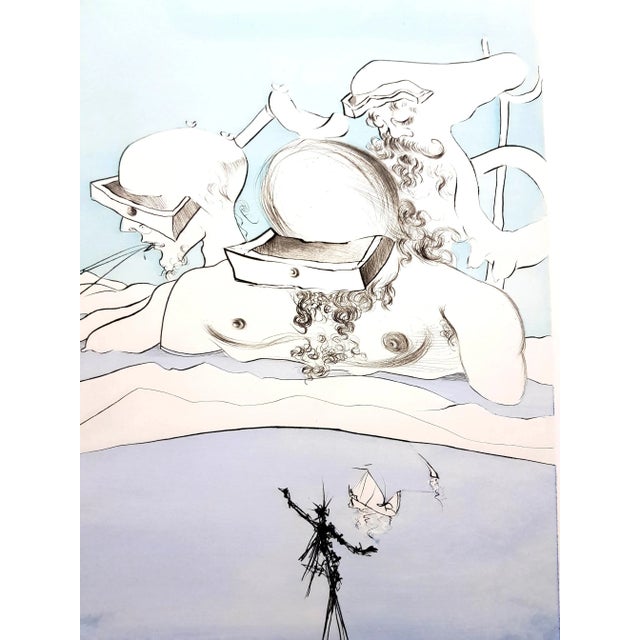 Salvador dali - flung out like a fag-end by the big- - original signed engraving handsigned in pencil and numbered...