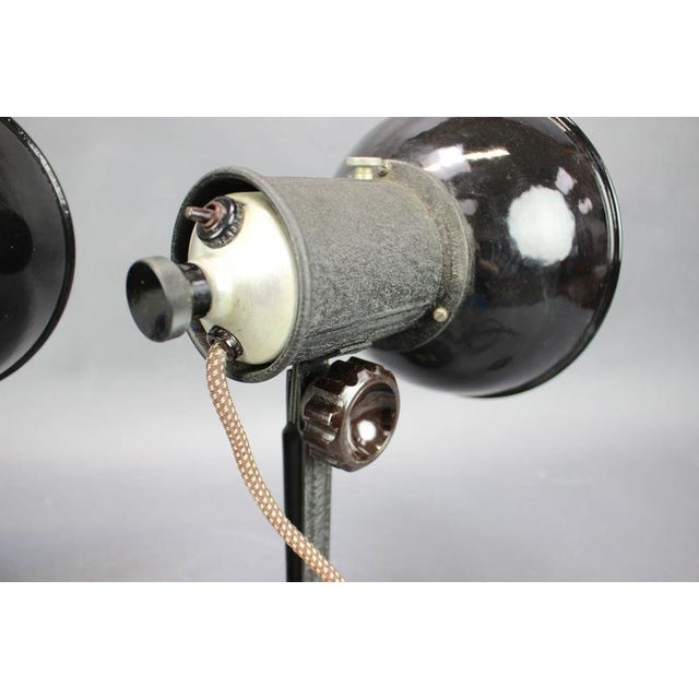 Industrial Adjustable Desk Lamps, Former Czechoslovakia, 1955, Set of 2 For Sale - Image 6 of 18