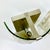 1980s Vintage Boho Chic Coastal Capiz Shell Mosaic Chips on Arched Glass Wall Sconces - A Pair For Sale - Image 12 of 14