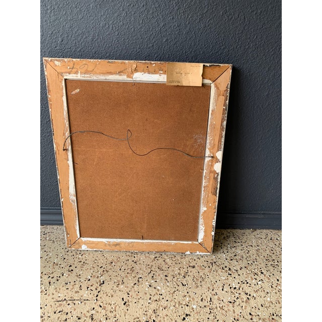 Beautiful African Woman Oil on Board Painting by Elwood Fries For Sale - Image 10 of 11