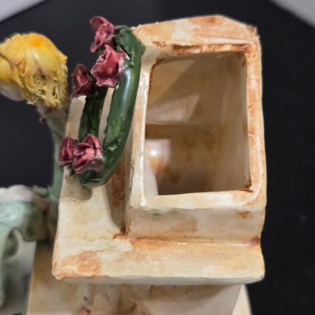 A. Colombo Lo Scricciolo Figurine Christmas Girl Fireplace 4" Handmade in Italy For Sale In Minneapolis - Image 6 of 8
