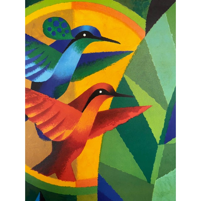 C. 1960s, Air France – The Caribbean, Modernist, Original Vintage Lithograph Travel Poster Printed in France, Artist Jacques Nathan-Garamond For Sale - Image 4 of 9