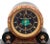 French Patinated Metal Marble and Black Slate Mercury Compensated Mantel Clock, late 19th century, the circular dial with...