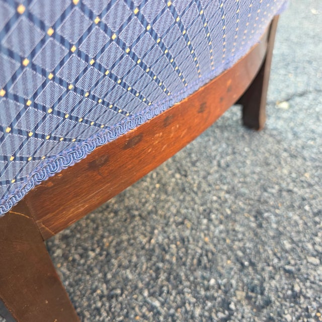 Blue Antique Stickley Bros Lounge Chair For Sale - Image 8 of 12