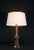 Very classic table lamp, The foot is a mix of chrome and wood, the base, heavier, is in chrome, inspired by Barbier. This...