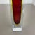 Large Red Murano Glass Sommerso Cube Vase attributed to Flavio Poli, Italy, 1970s For Sale - Image 10 of 18