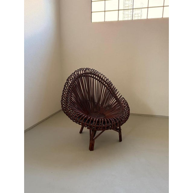 Wicker Chair by Janine Abraham & Dirk Jan Rol for Dal Vera, 1960s, in Very Good conditions. Designed 1960 to 1969 This...
