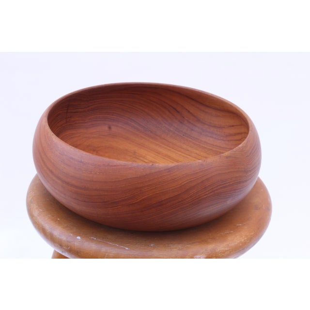 Large Teak Bowl by Kay Bojesen For Sale - Image 4 of 15