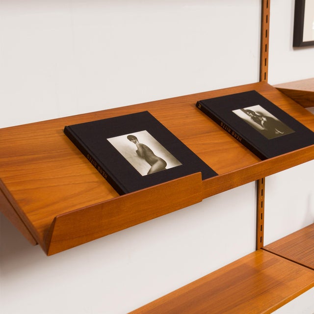 1960s 1960s Vintage Kai Kristiansen Teak Wall System W/Two-Door Cabinet For Sale - Image 5 of 11