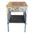 Rare Folk Art Side Table With Hand Painted Geometric Designs For Sale