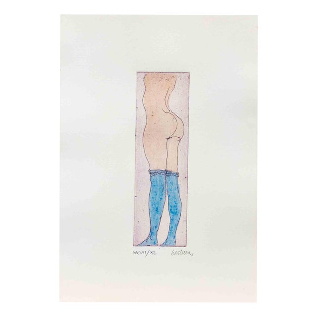 Sergio Barletta, Nude, 1974, Etching For Sale