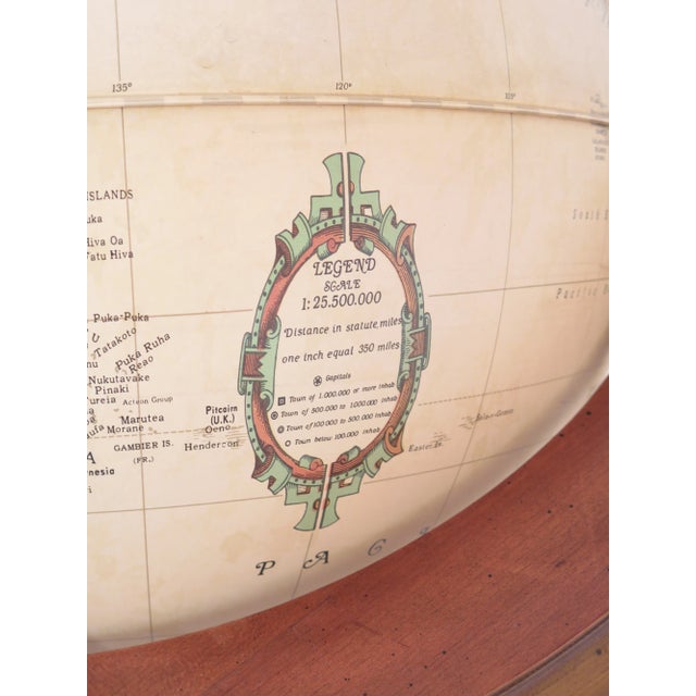 Heritage Heritage Collection Lighted World Globe on Stand For Sale - Image 4 of 13