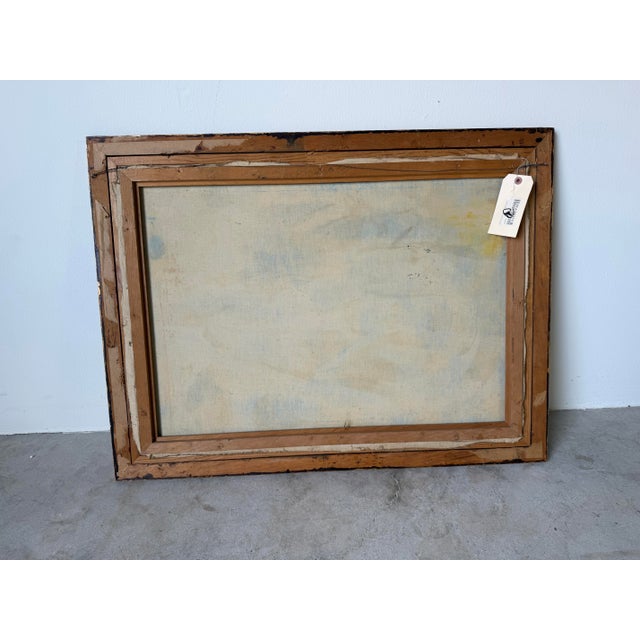 1950's Adrian Brun Mid-Century Impressionist Abstract Landscape Oil on Canvas Painting, Framed For Sale - Image 13 of 13