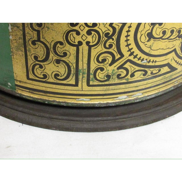 Antique Tole Painted Tea Cannister Lamp For Sale - Image 14 of 16