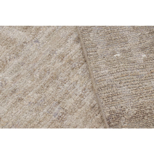 Beige Rug & Kilim’s Contemporary Textural Rug in Beige-Brown and Gray Tones - 14x20 For Sale - Image 8 of 8