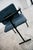 Blue Vintage Minimalist Postmodern Metal and Fabric Armchair, 1980s For Sale - Image 8 of 12