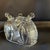 Vintage Bohemian Style Lead Crystal Covered Compote Candy Dish on Ball Feet For Sale - Image 9 of 12