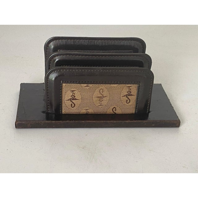 Desk Letter Holder in Black, France, 20th Century For Sale - Image 9 of 11