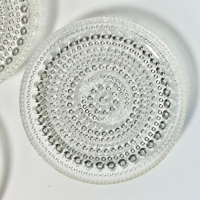 Transparent 1980s Vintage Chippendale Hollywood Regency Crystal Coasters - Set of 6. For Sale - Image 8 of 11