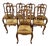 Vintage French Dining Chairs in Oak, Set of 8 For Sale