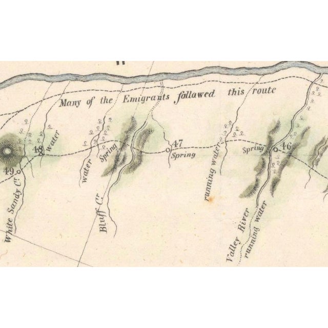 Map of Fort Smith to Santa Fe Route, 1849 For Sale - Image 4 of 12