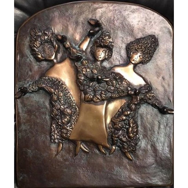 After Paul Wunderlich, Dancing Geishas, Bronze For Sale - Image 12 of 13