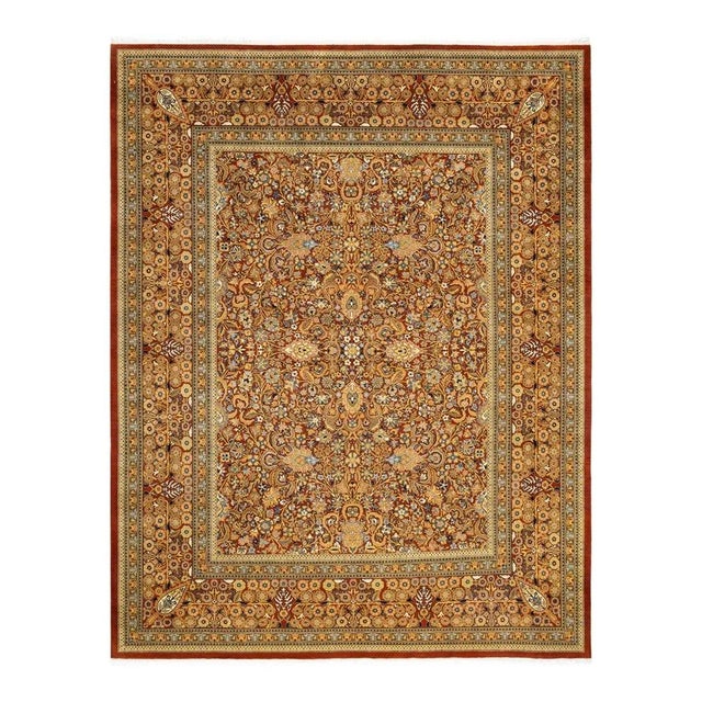 Brown Mogul, One-of-a-Kind Hand-Knotted Area Rug in Brown, 8' 1" x 10' 3" For Sale - Image 8 of 8