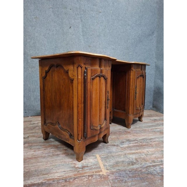 18th Century Louis XV Double-Sided Walnut Desk For Sale - Image 6 of 10