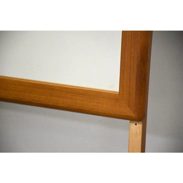 Mid Century Teak Mirror For Sale - Image 4 of 4