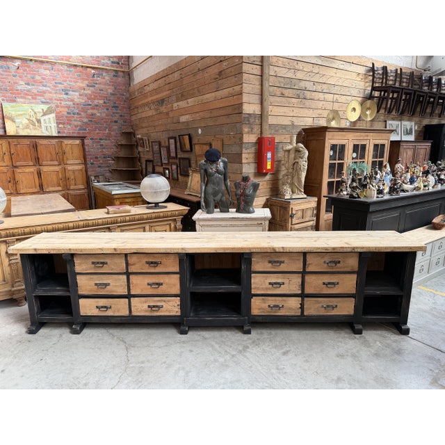 Larrge Early 20th Century Workbench For Sale - Image 6 of 16
