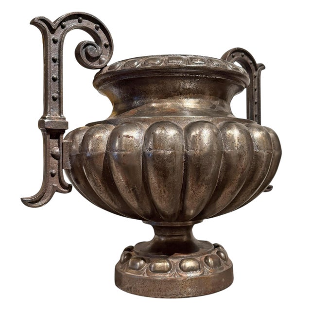 French Cast Iron Urn For Sale In Chicago - Image 6 of 11