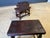 1910s Antique Tooled Leather Top Stools / Tables For Sale - Image 5 of 17