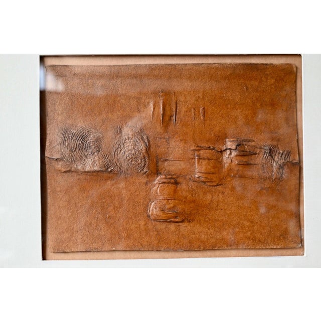 Italian Brutalist Bas-Relief in Paper Pulp, 1960s For Sale - Image 4 of 9