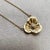 Contemporary Syna Yellow Gold Flower Necklace with Diamonds For Sale - Image 3 of 4